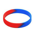 Blank Segmented Silicone Bracelets, Party Rubber Wristbands